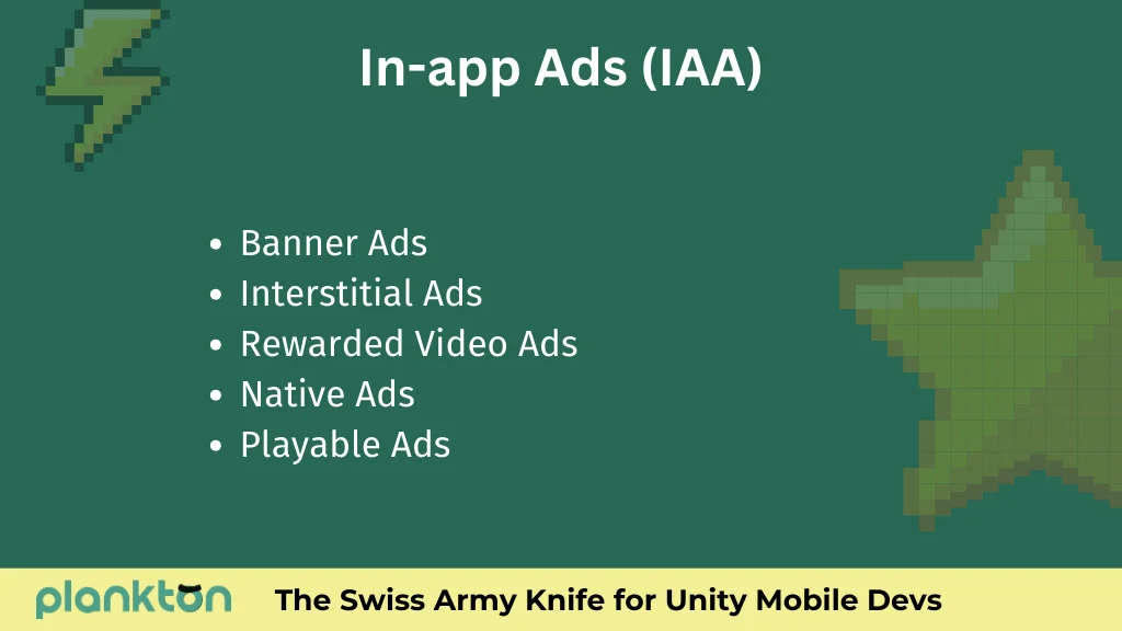 in-app ads types